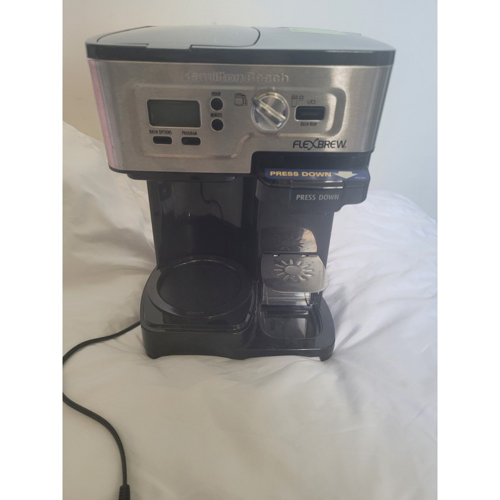 Hamilton Beach FlexBrew 2-Way Coffee Maker Black Stainless Steel 49976